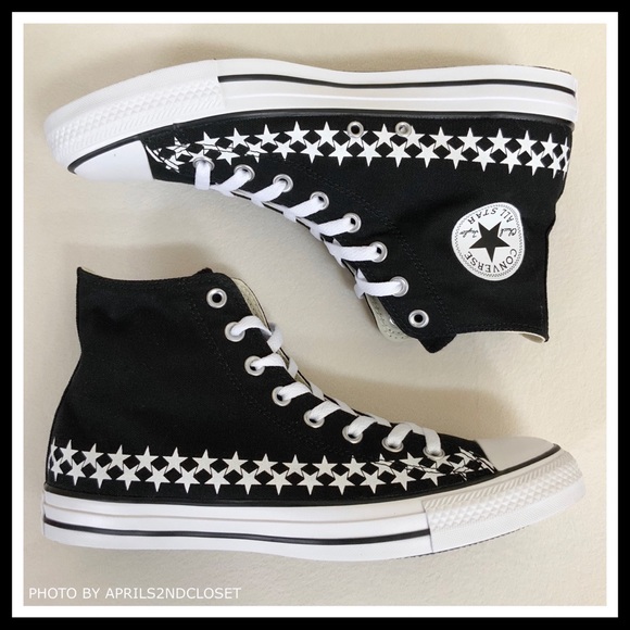 CONVERSE CANVAS HIGH TOPS CHUCK TAYLOR SNEAKERS - Picture 7 of 8
